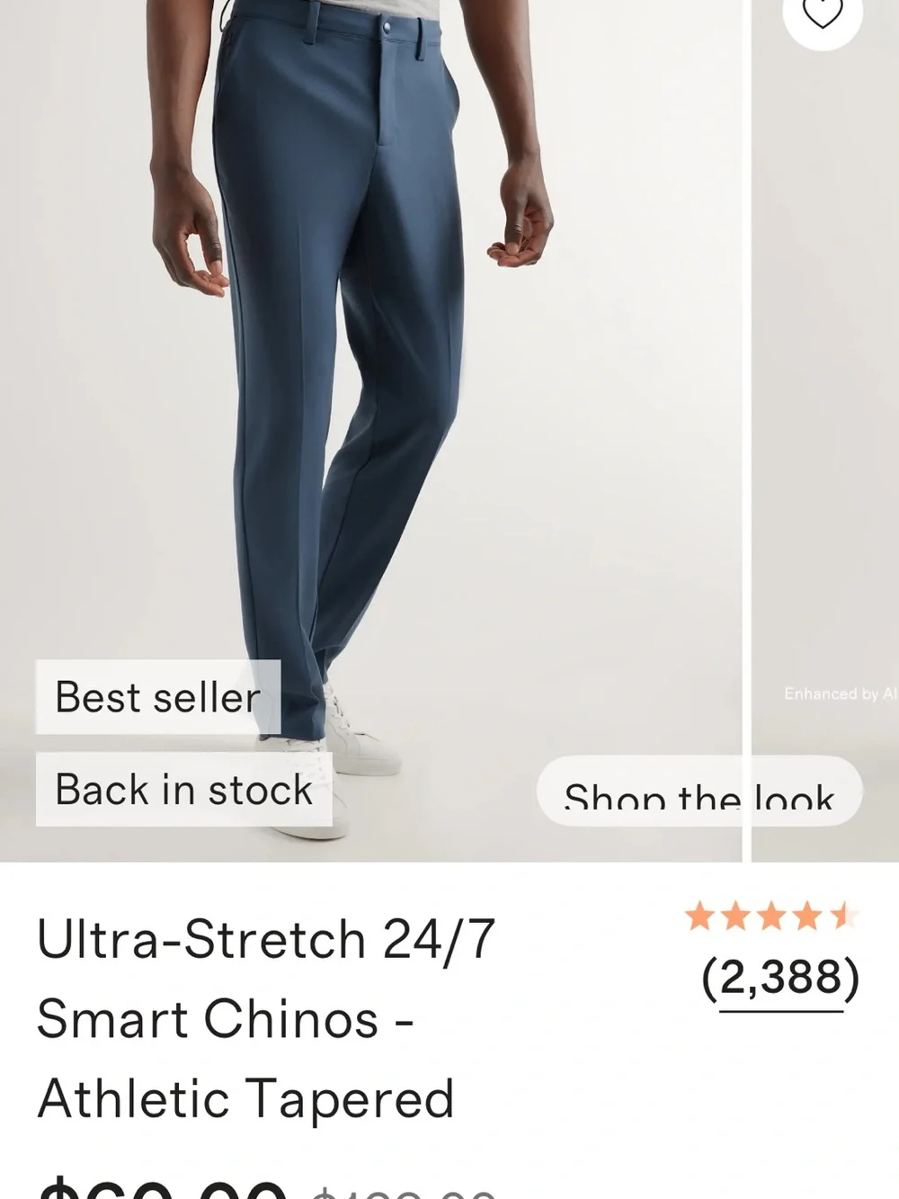 Ocean blue chinos - Quince